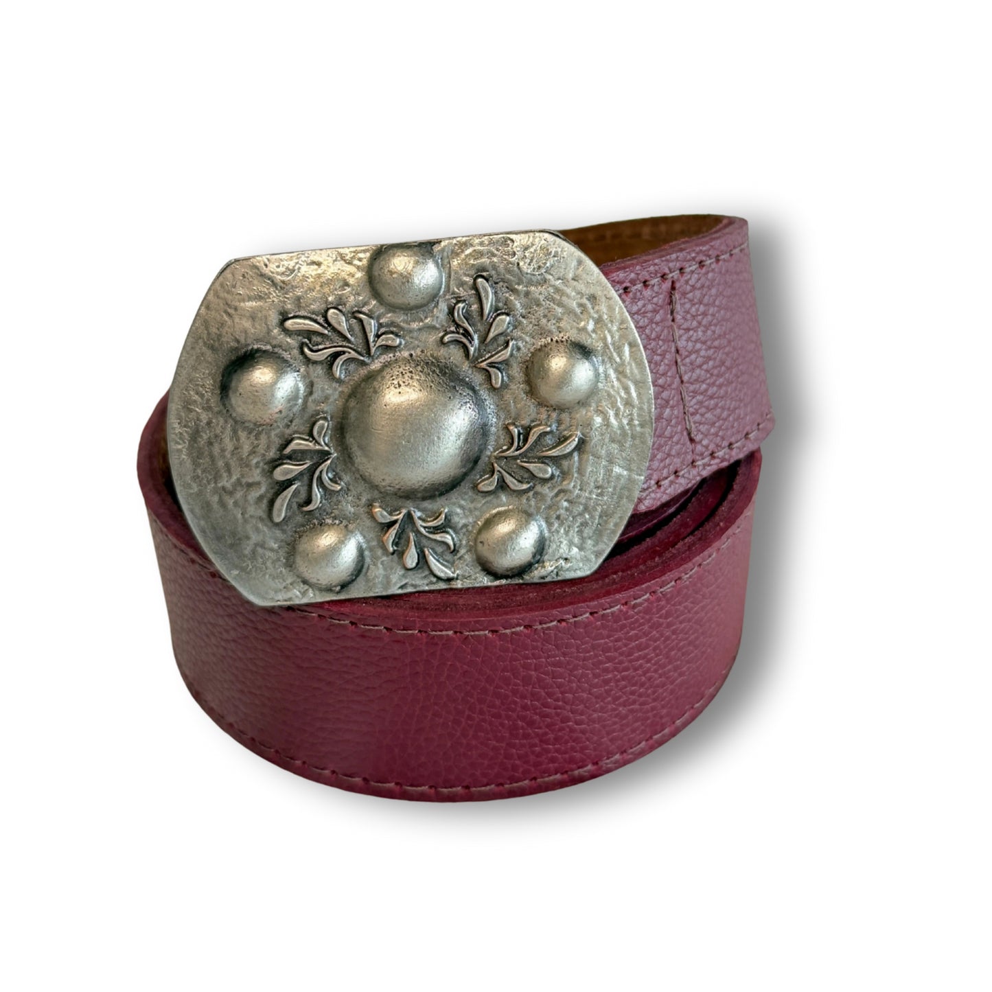 Cinturón de cuero Burdeo | WM Leather