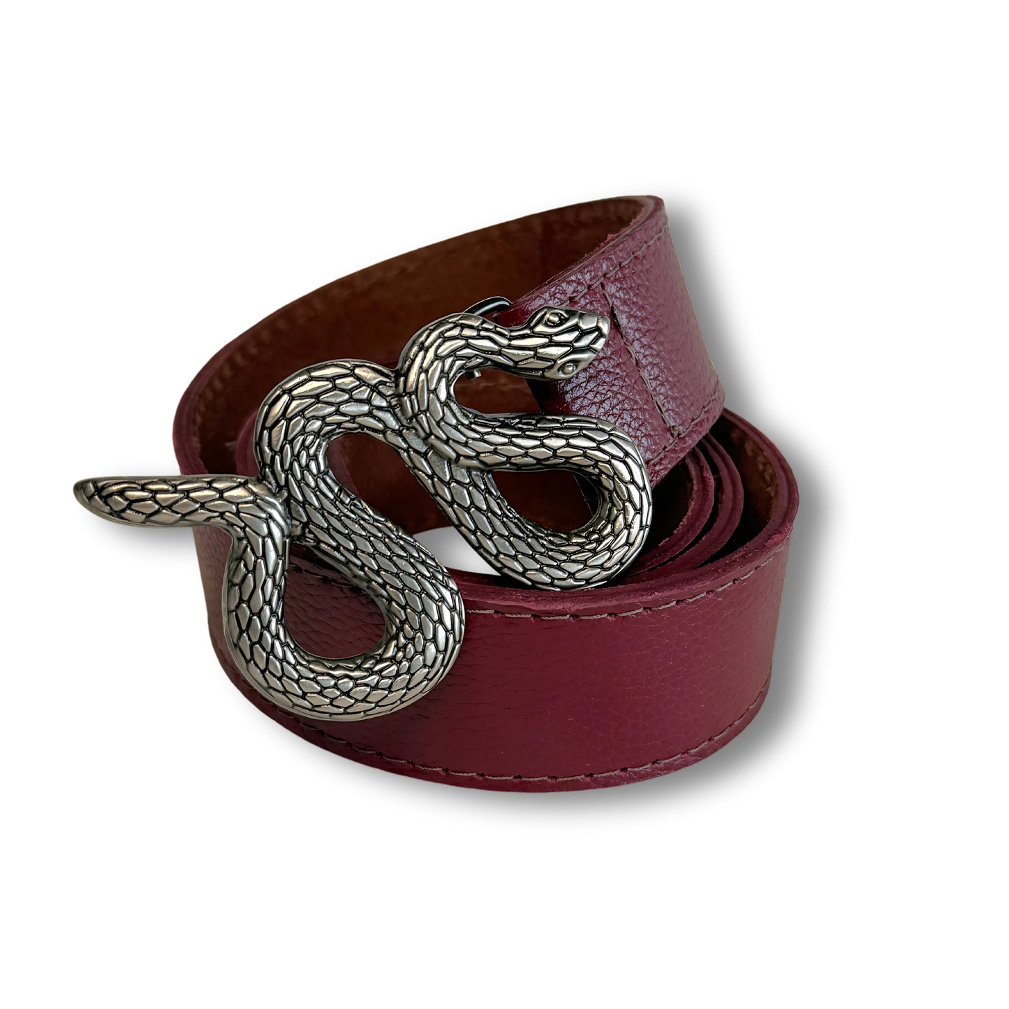 Cinturón de cuero Burdeo | WM Leather