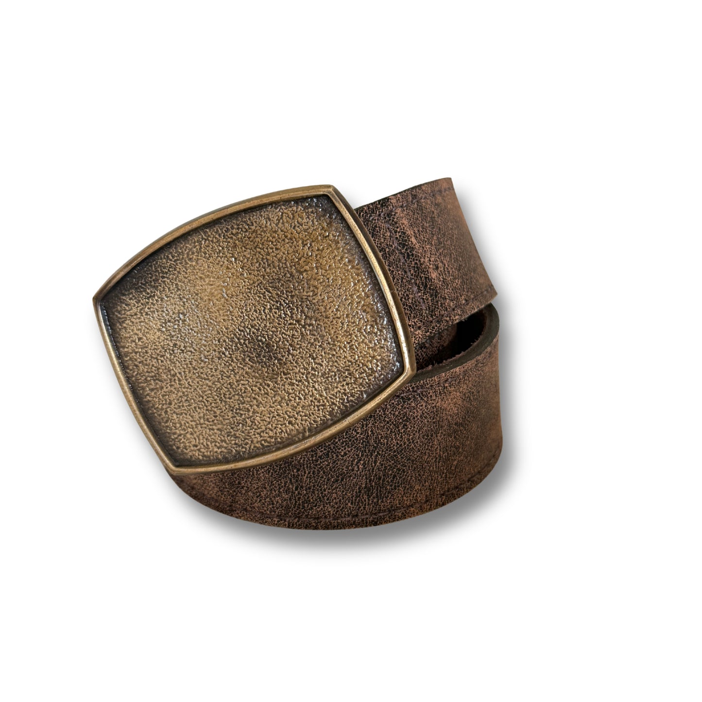 Cinturón de cuero Café Jaspeado | WM Leather