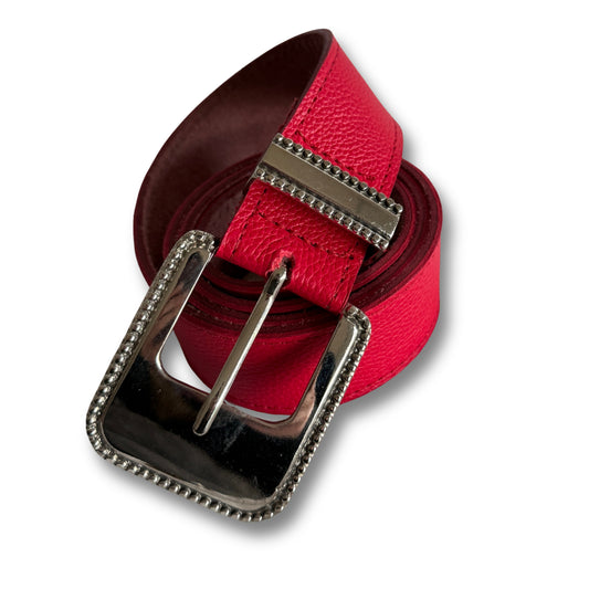 Cinturón de cuero Rojo | WM Leather