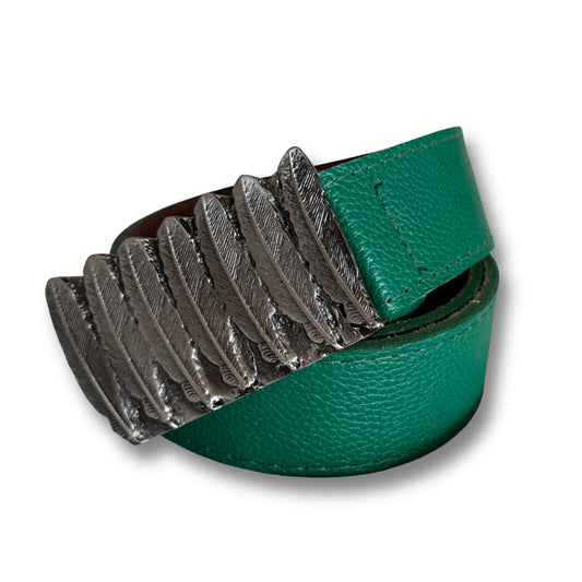 Cinturón de cuero Verde | WM Leather