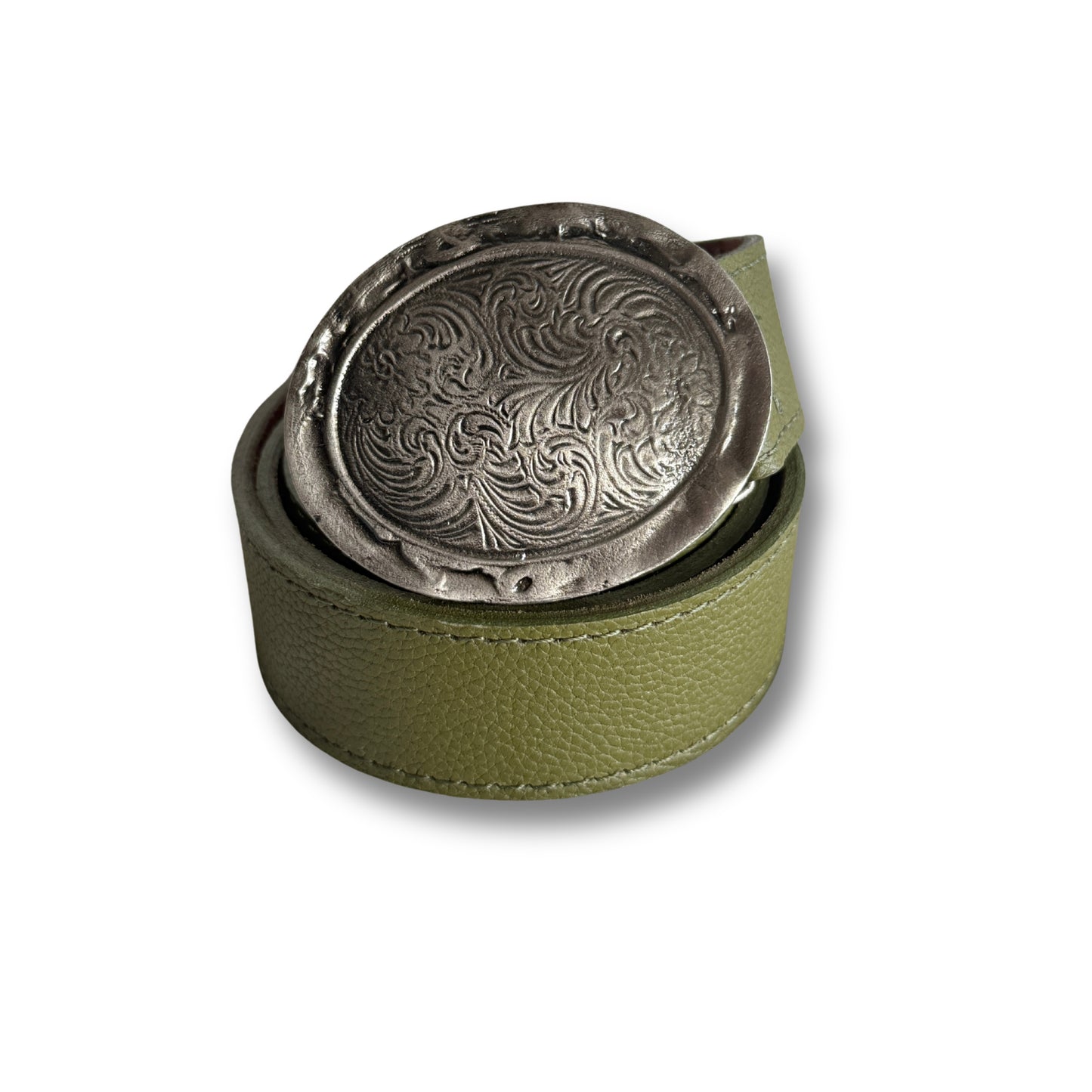 Cinturón de cuero Verde Olivo | WM Leather