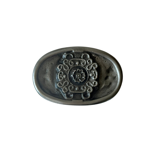 Cinturon De Cuero Personalizado - Hebilla Elo Plata