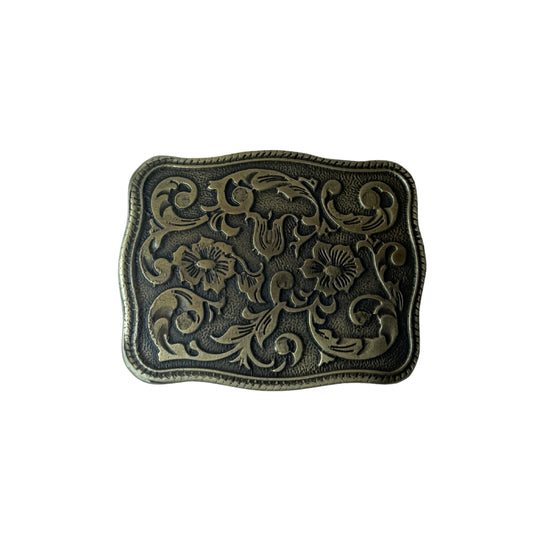 Cinturon De Cuero Personalizado - Hebilla Fran Dorada