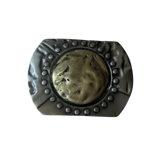 Cinturon De Cuero Personalizado - Hebilla Jesu Plata