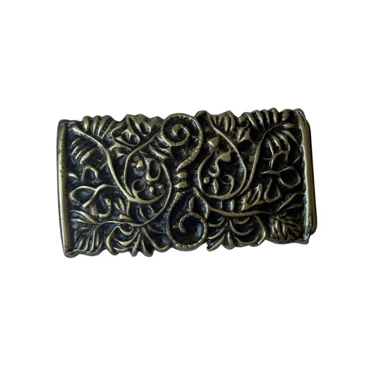 Cinturon De Cuero Personalizado - Hebilla Maria Dorada