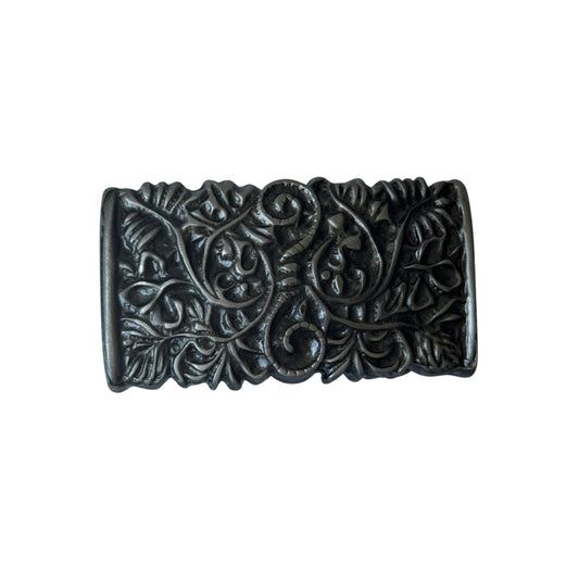 Cinturon De Cuero Personalizado - Hebilla Maria Plata