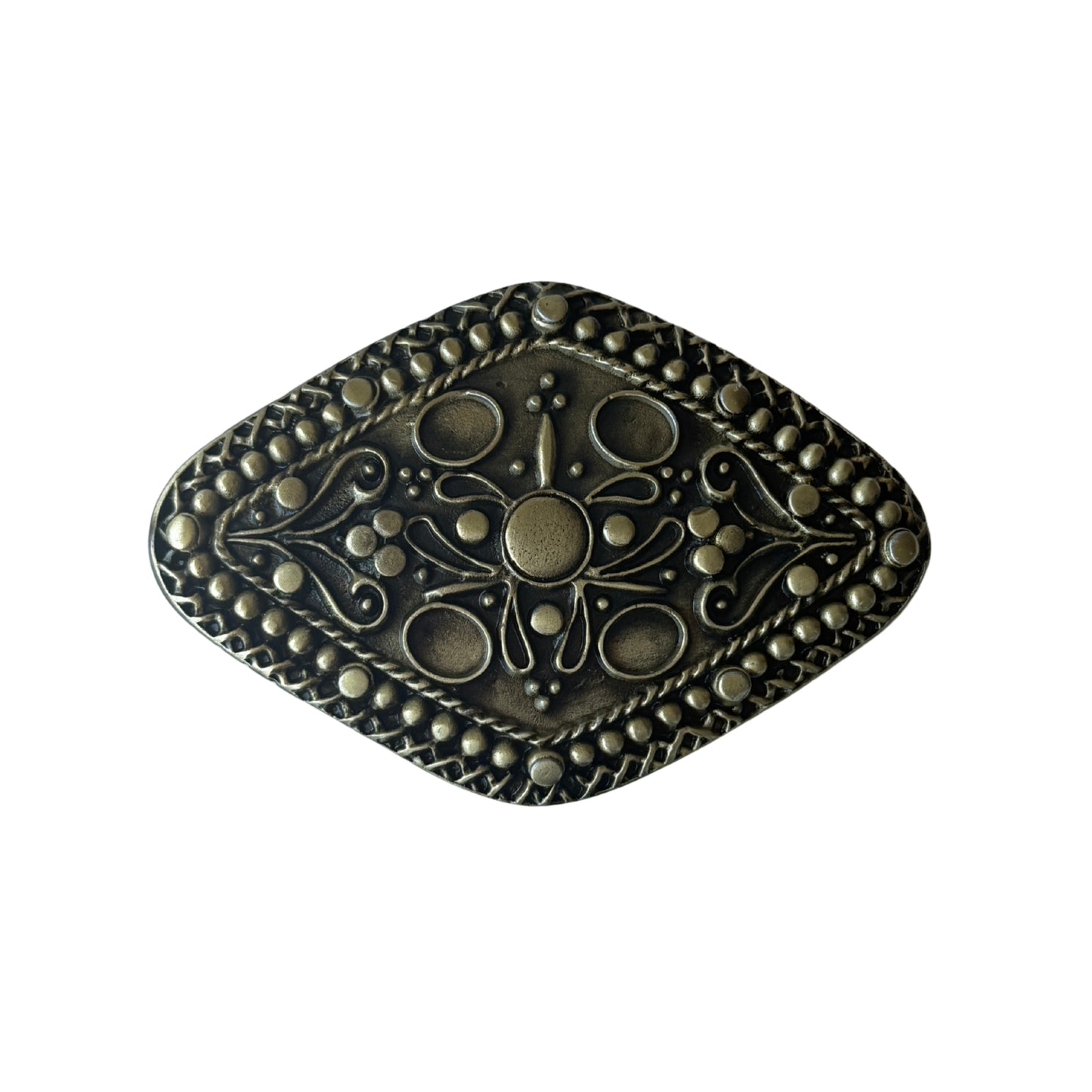 Cinturon De Cuero Personalizado - Hebilla Rosario Dorada