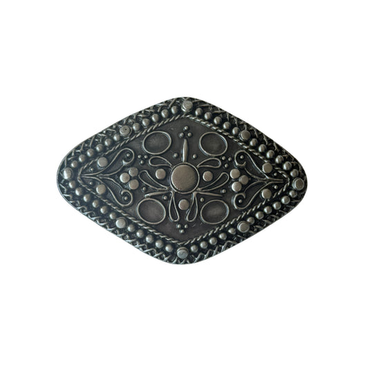 Cinturon De Cuero Personalizado - Hebilla Rosario Plata