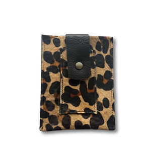 Cigarrera de cuero Print Café/Negro | WM Leather