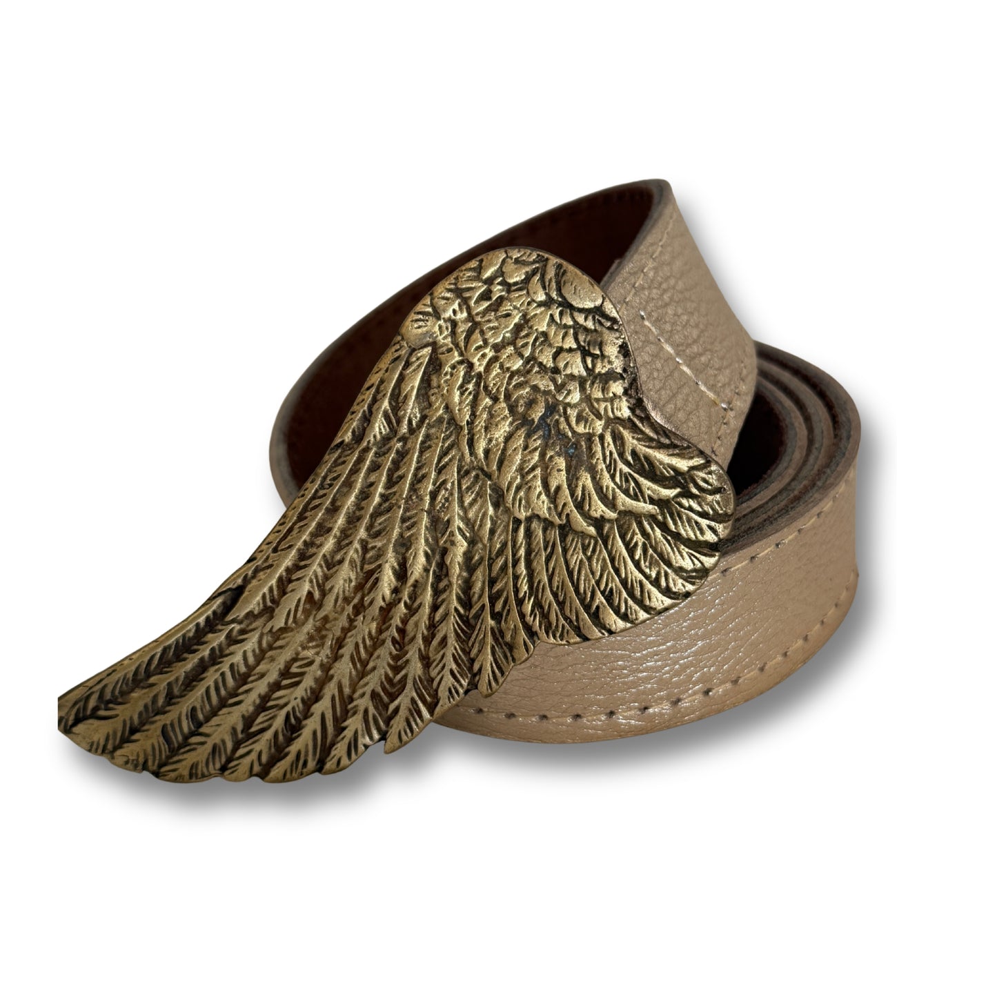 Cinturón de cuero Dorado | WM Leather