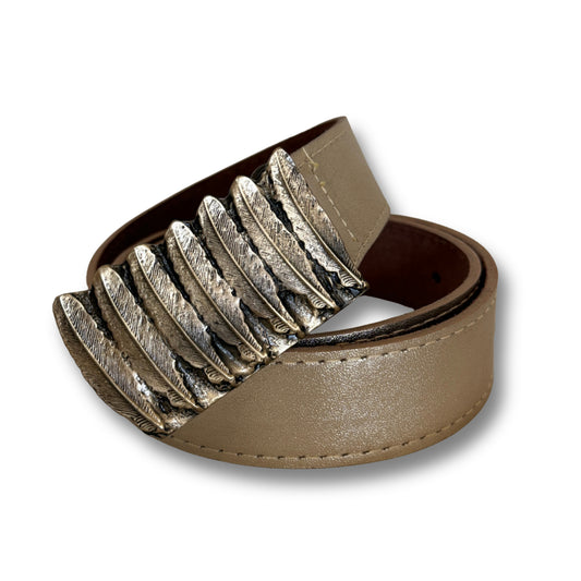Cinturón de cuero Dorado | WM Leather