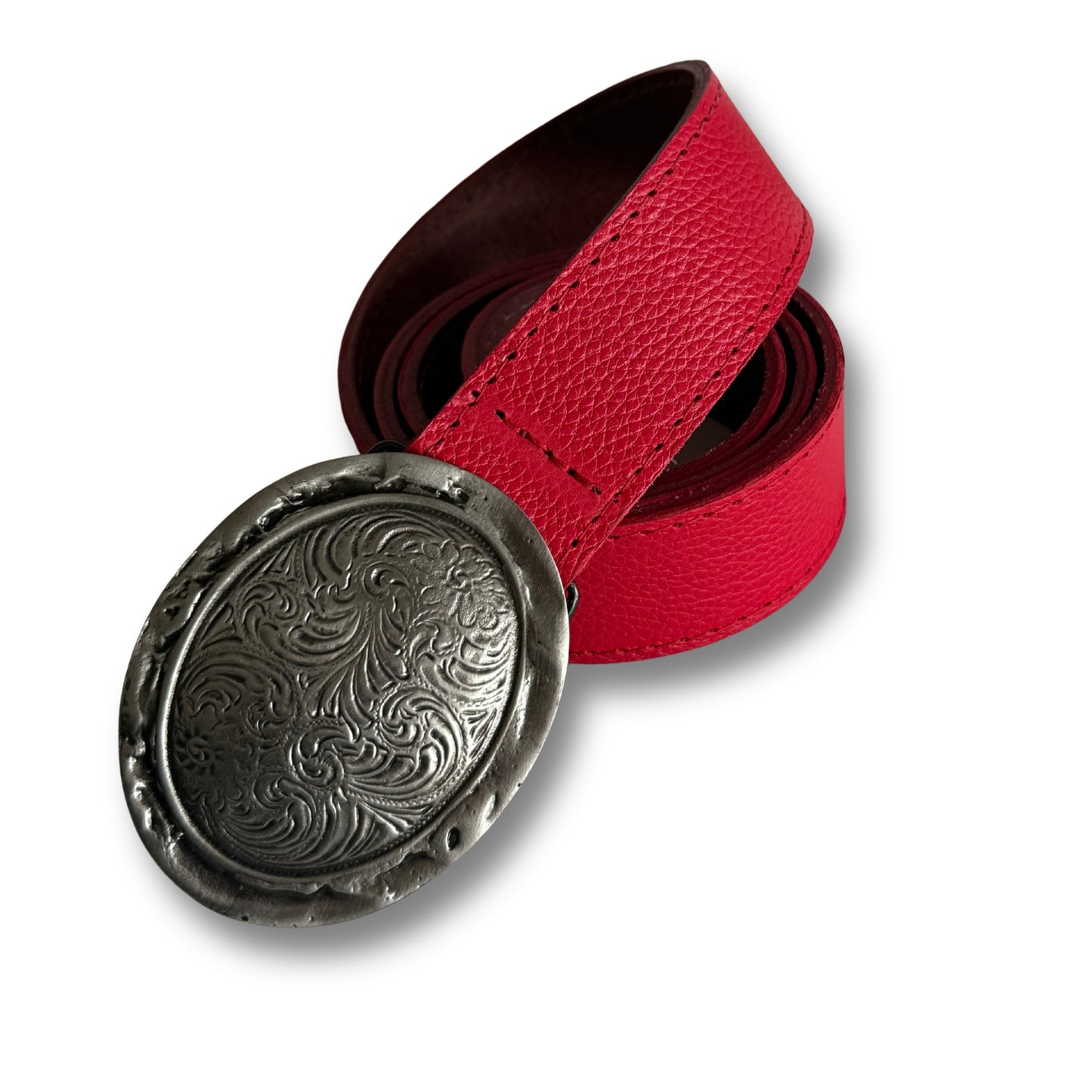 Cinturón de cuero Rojo | WM Leather