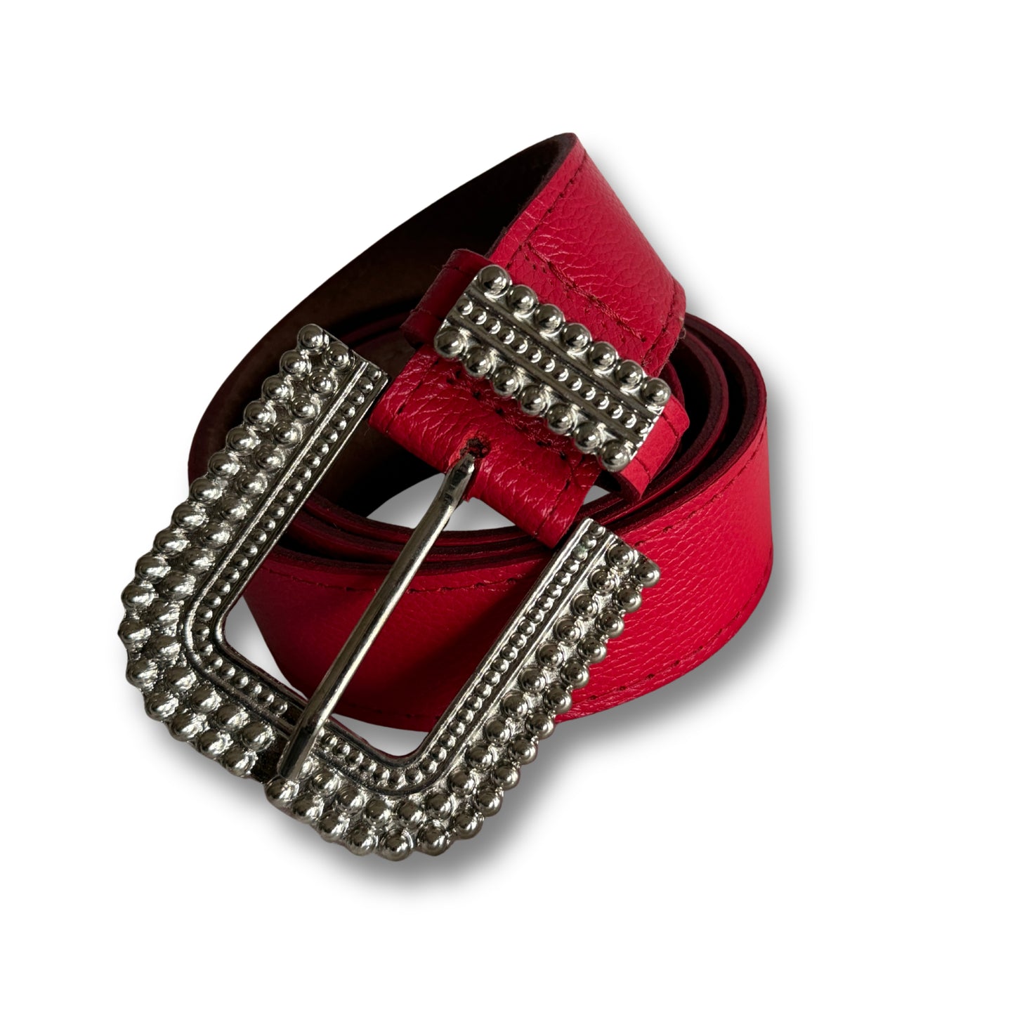 Cinturón de cuero Rojo | WM Leather