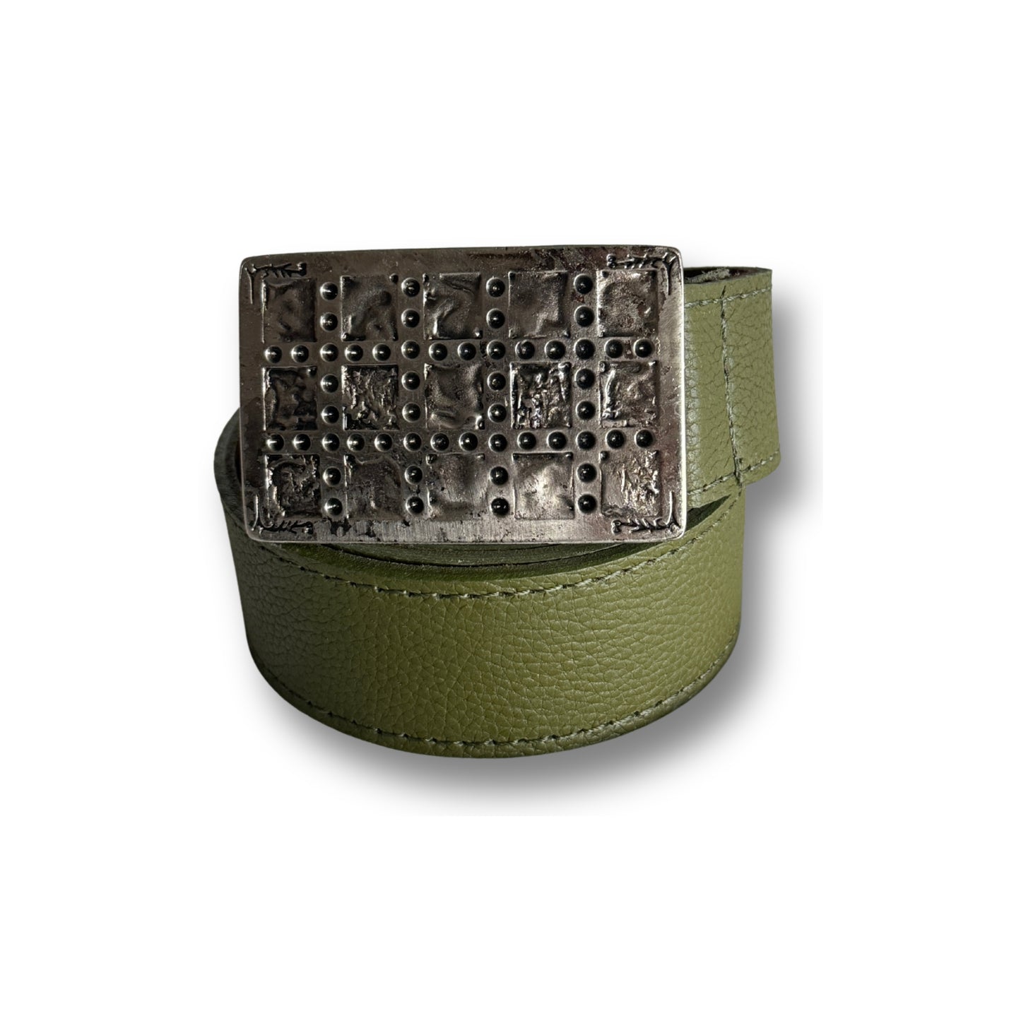 Cinturón de cuero Verde Olivo | WM Leather