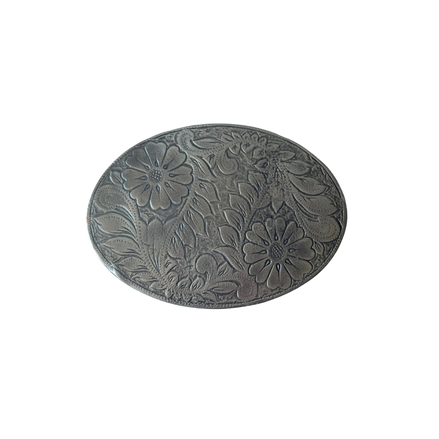 Cinturon De Cuero Personalizado - Hebilla Filipa Plata